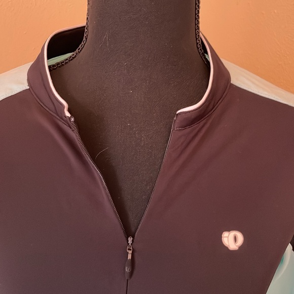 PEARL IZUMI black with teal sleeves with artistic design in white/black sz XL - Picture 3 of 4